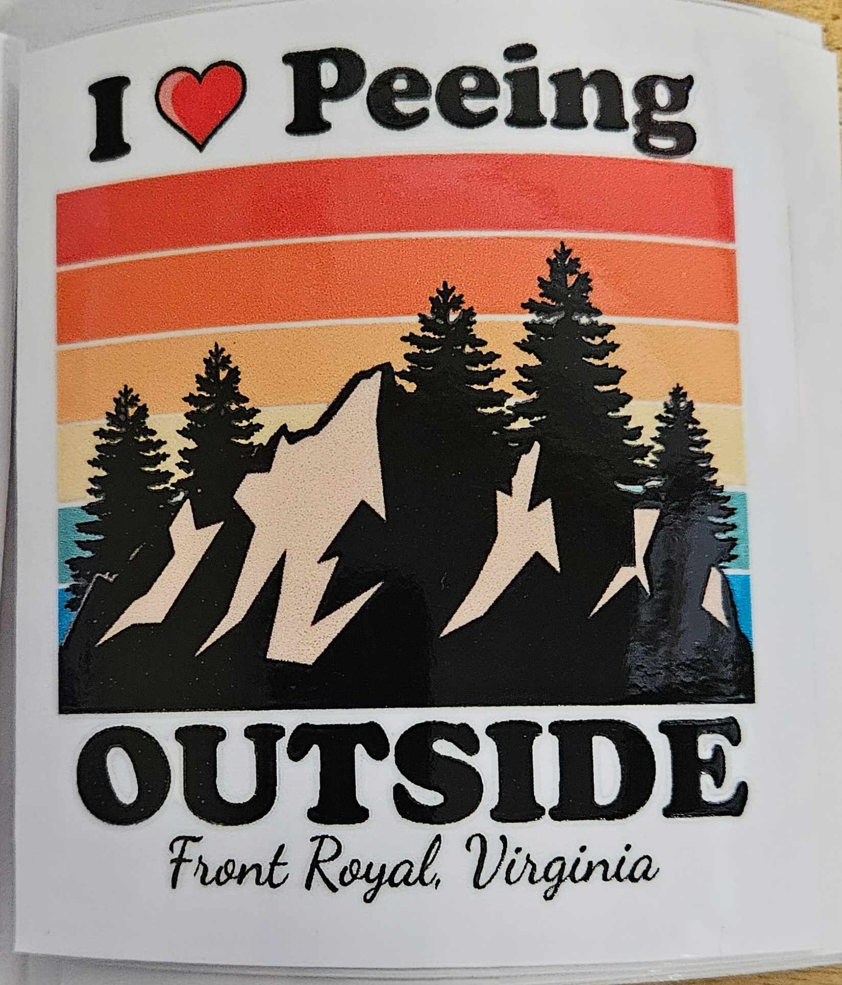 "I Love Peeing Outside" Vinyl Sticker - Dusty's Country Store