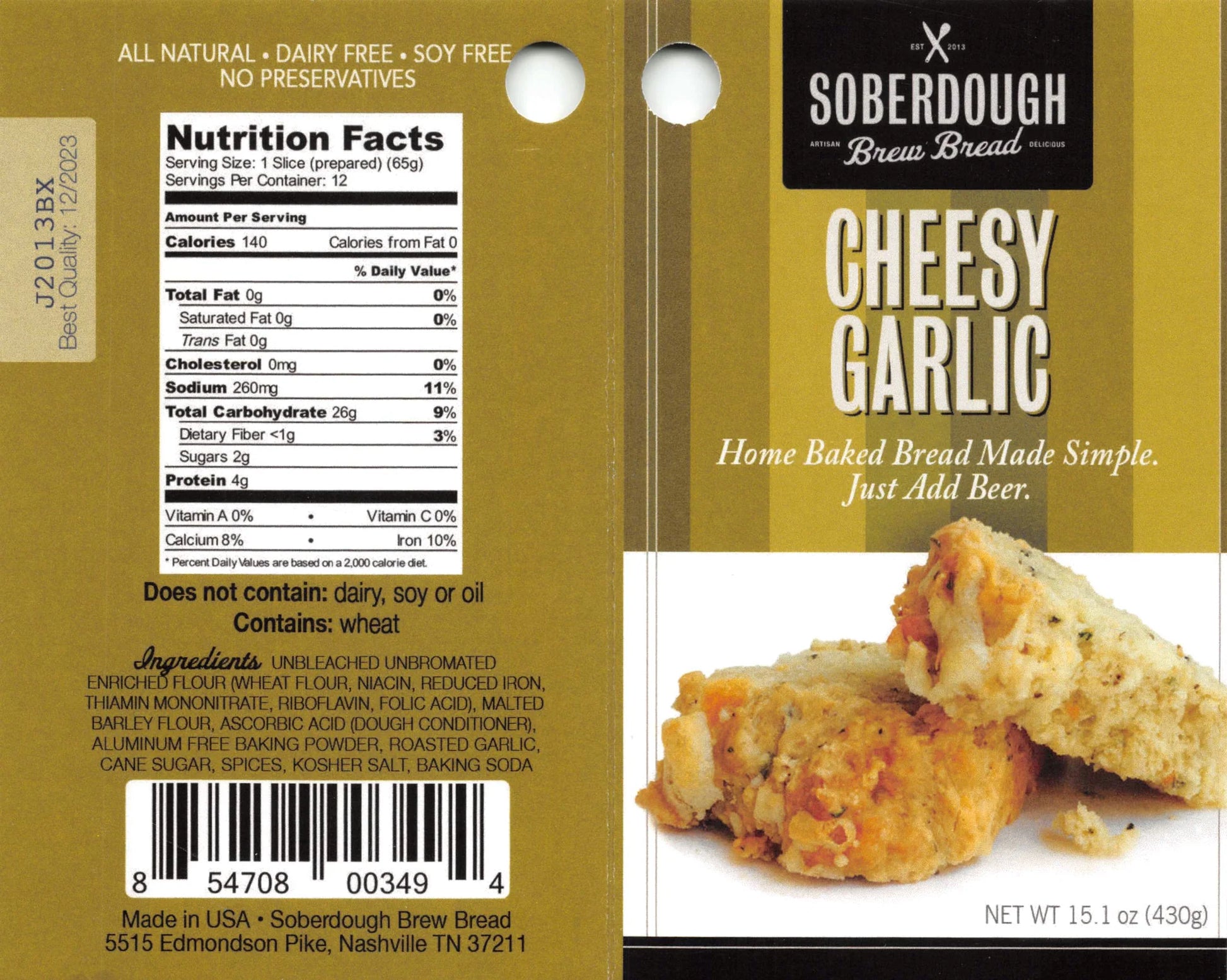 Soberdough Cheesy Garlic - Dusty's Country Store