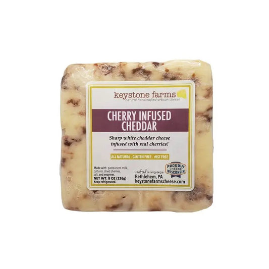 Keystone Farms Cheese Cherry Infused Cheddar - 8 OZ - Dusty's Country Store