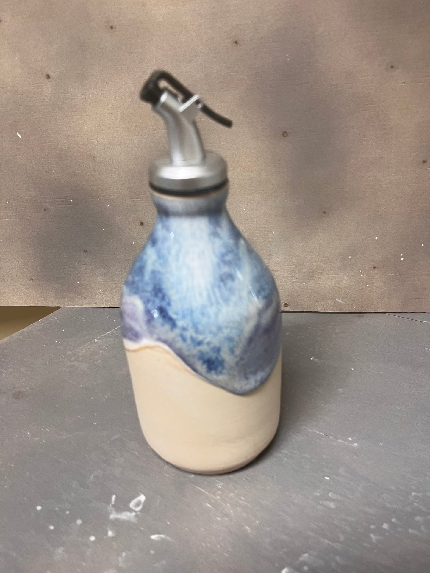 Handmade Clay Oil Pourer Bottle - Dusty's Country Store