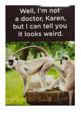 "Well, I'm not a doctor. Karen..." - Snarky Magnets - Dusty's Country Store