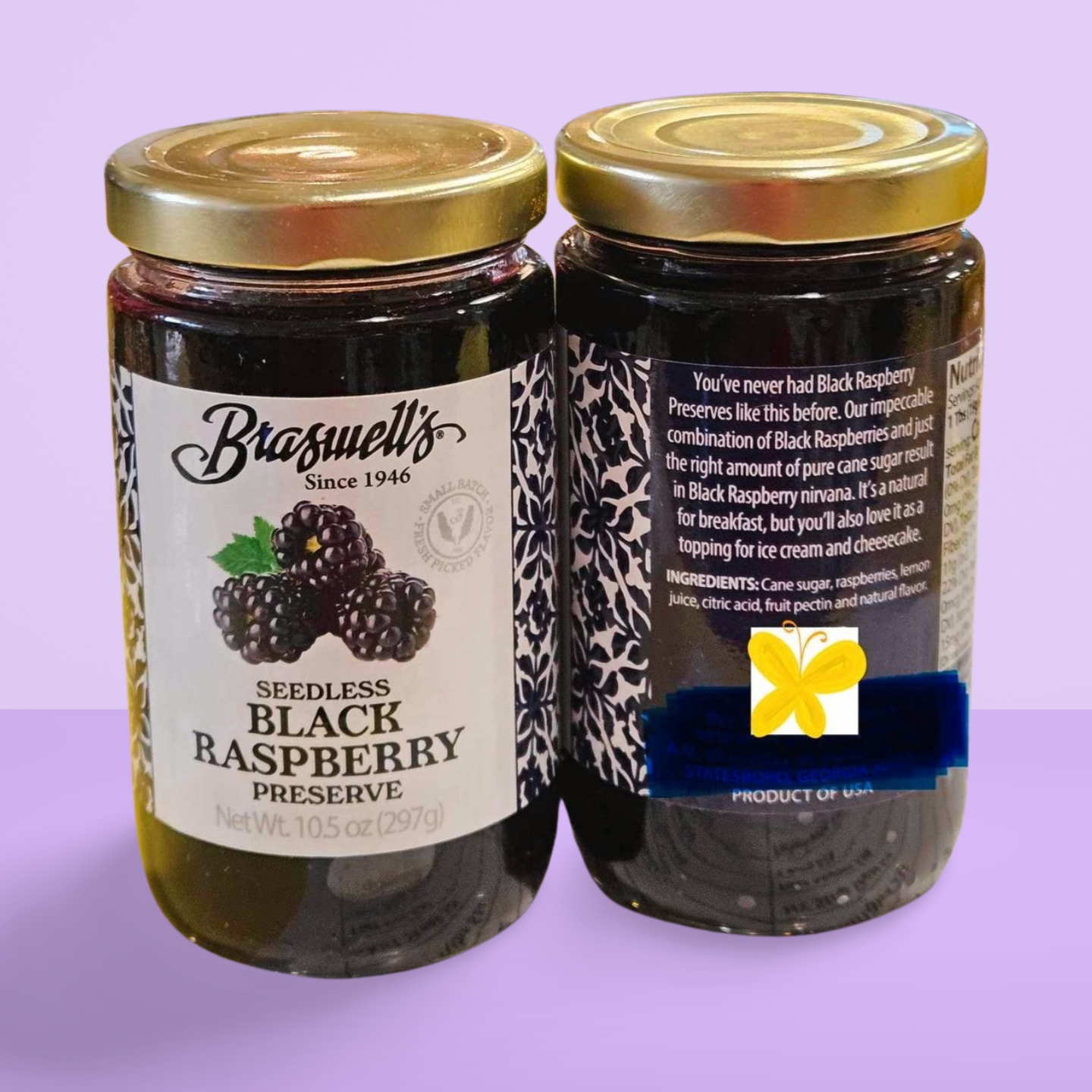 Braswell's Seedless Black Raspberry Preserve - Dusty's Country Store