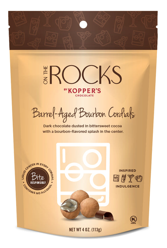 Kopper's On The Rocks Chocolate Barrel-Aged Bourbon Cordials, 4oz - Dusty's Country Store