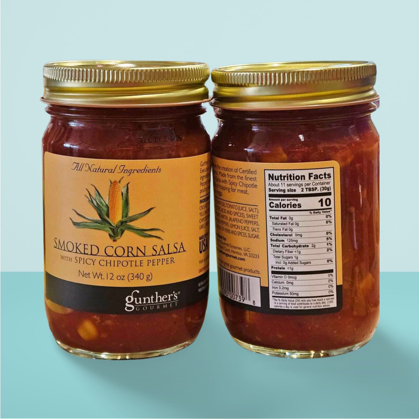 Gunther's Smoked Corn Salsa W/ Chipotle Pepper 12 OZ - Dusty's Country Store