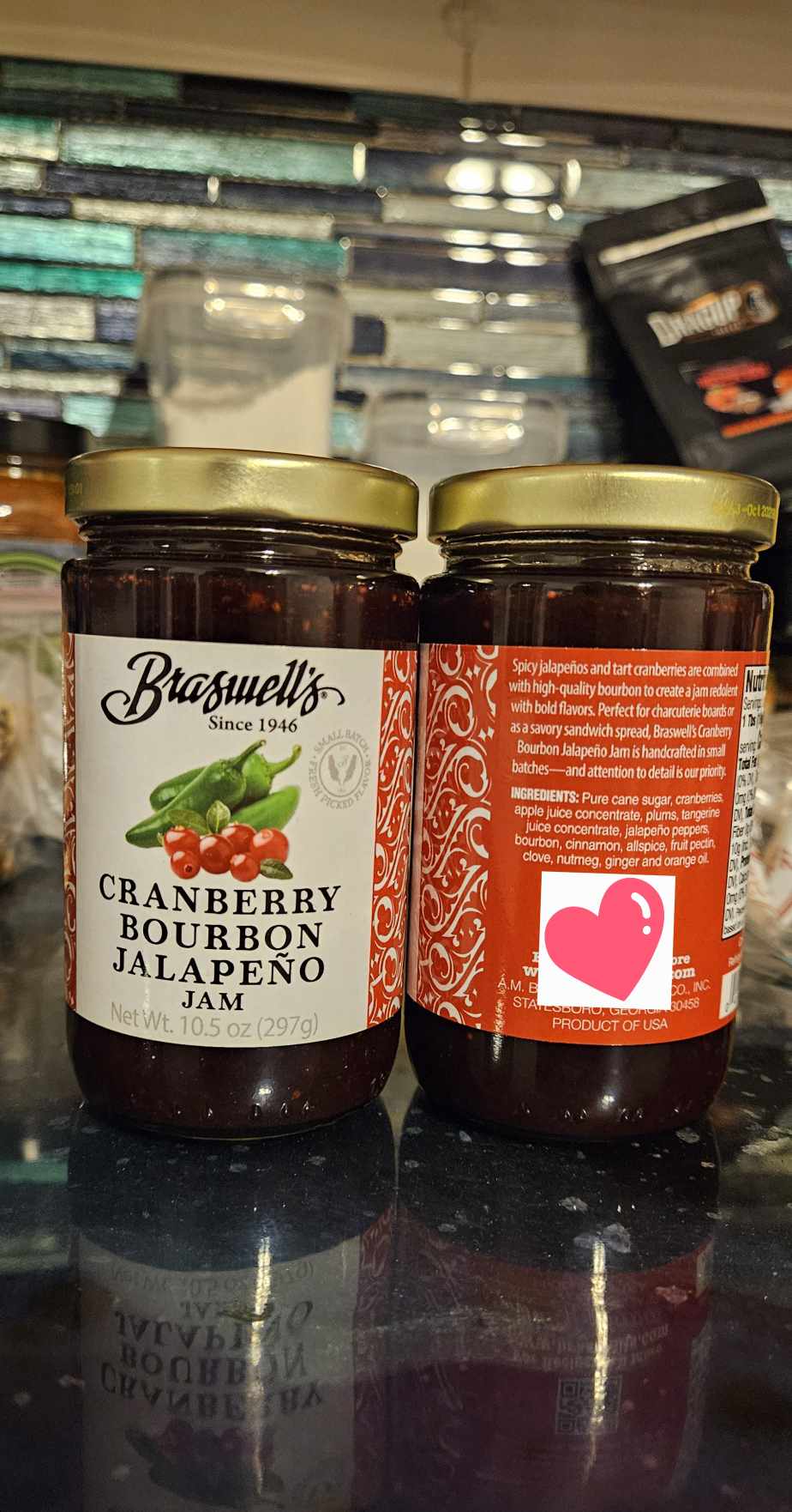 Braswell's Cranberry Bourbon Jalapeno Jam - Dusty's Country Store