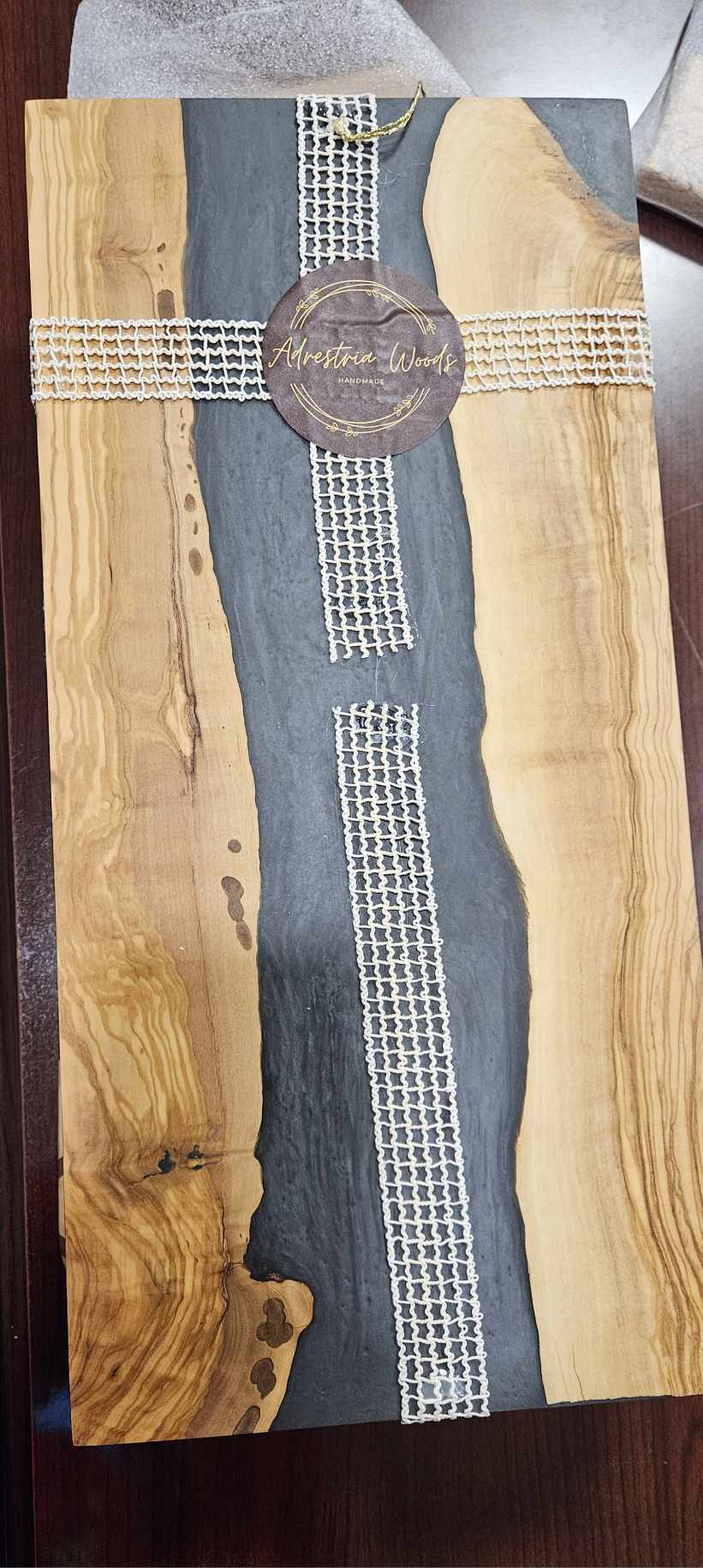 Dark Grey Epoxy Charcuterie Board - Dusty's Country Store