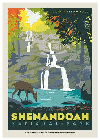 Shenandoah Dark Hollow Falls Postcard - Dusty's Country Store