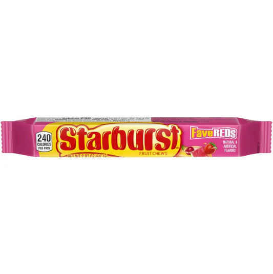 Starburst Fruit Chews FaveREDS - 2.07-oz. Bar - Dusty's Country Store