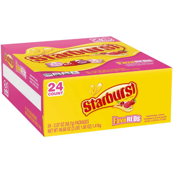 Starburst Fruit Chews FaveREDS - 2.07-oz. Bar - Dusty's Country Store