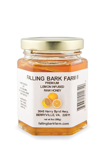 Falling Bark Farm Lemon Infused Premium Raw Honey - Dusty's Country Store