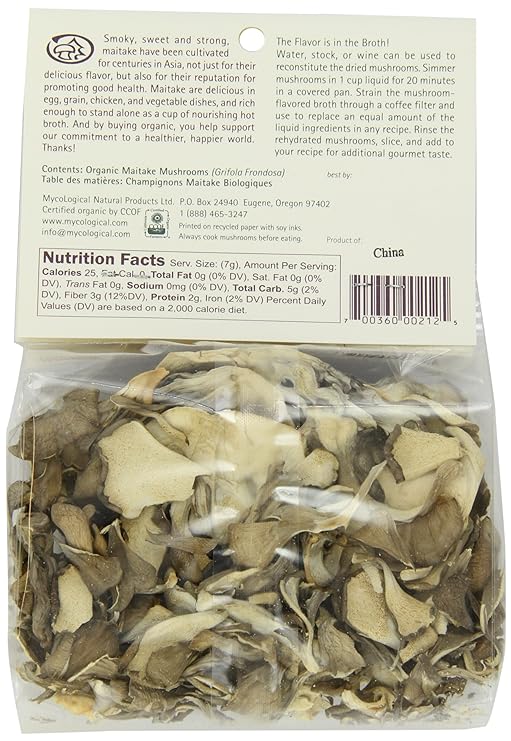 Mycological Dried Organic Maitake Mushrooms 1 OZ - Dusty's Country Store