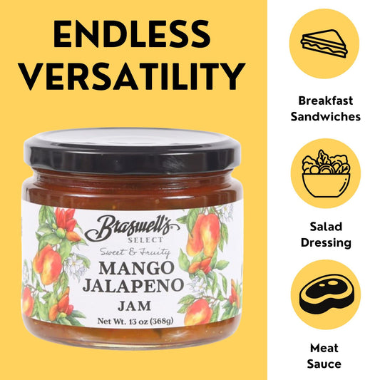 Braswell's Select Mango Jalapeno Jam 13 oz - Dusty's Country Store