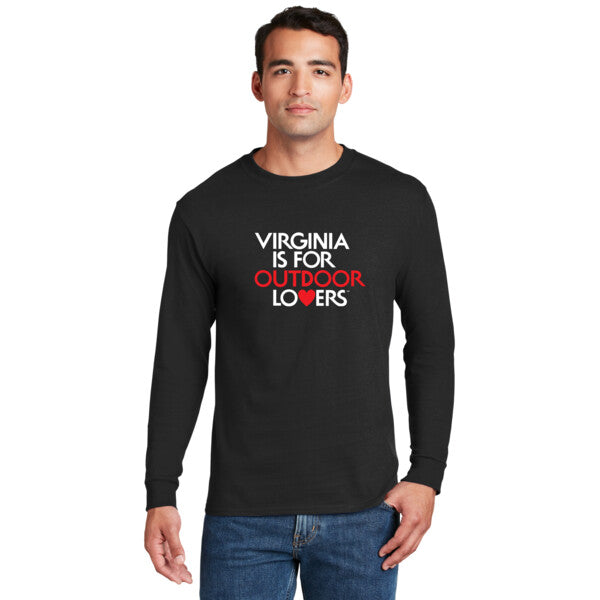 Virginia Is For Lovers Outdoor Lovers Black Long Sleeve - Dusty's Country Store