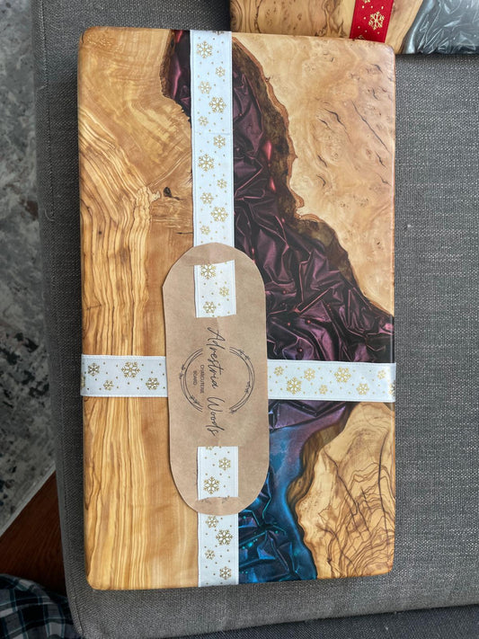 Serenity Fusion Epoxy Charcuterie Board - Dusty's Country Store